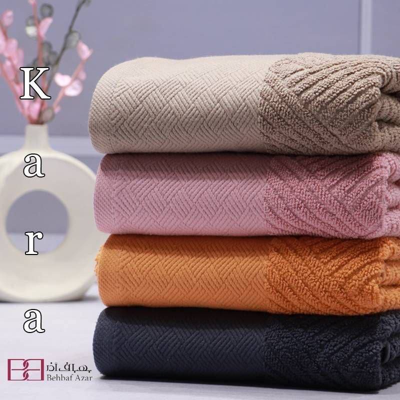 حوله دستی بهباف آذر مدل کارا  سایز ۴۰×۸۰