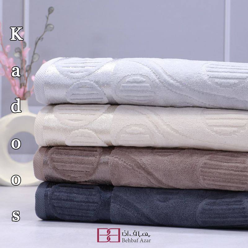 حوله استخری مخمل بهباف اذر طرح کادوس سایز ۷۰ در ۱۳۰